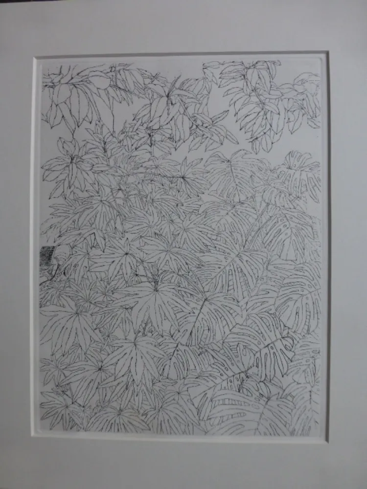 Acquaforte Szafran - Feuillages ,1977