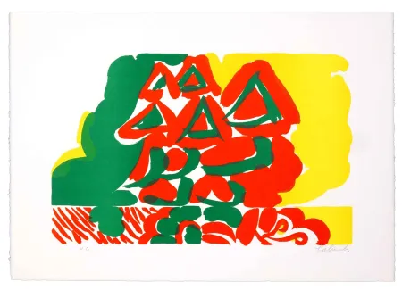 Litografia Tabuchi - Sans Titre