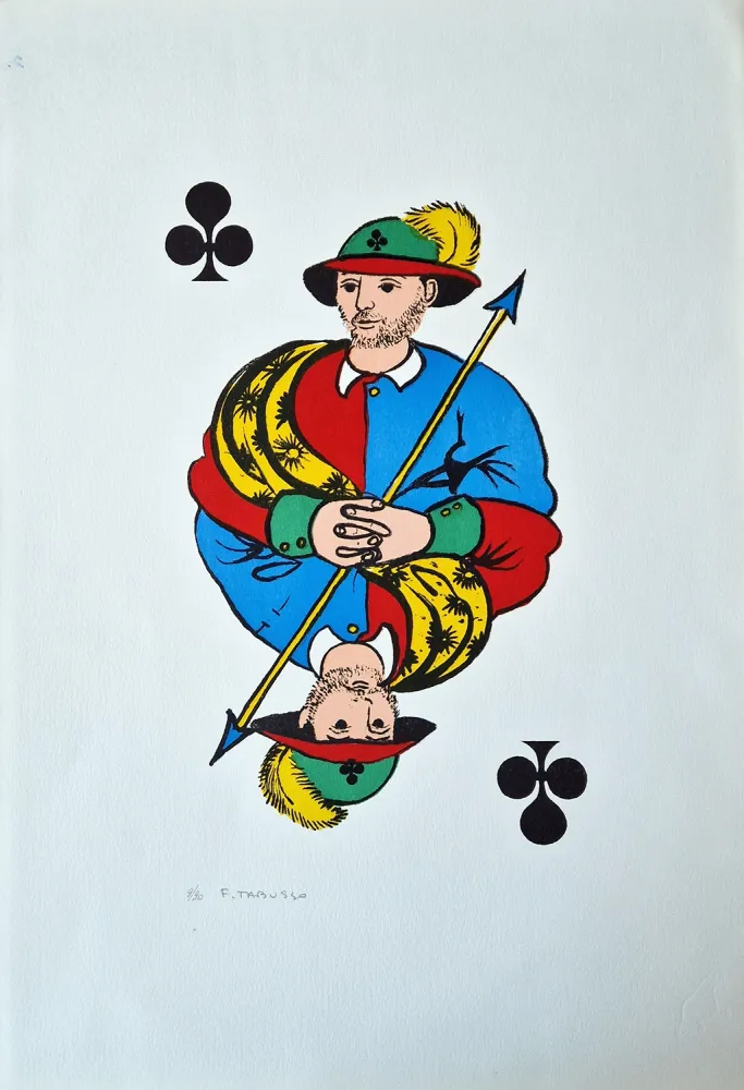 Litografia Tabusso - Fante di fiori