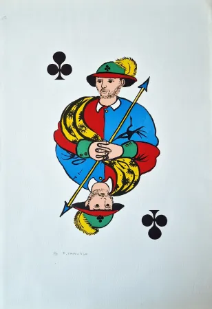 Litografia Tabusso - Fante di fiori