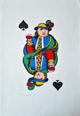 Litografia Tabusso - Fante di picche