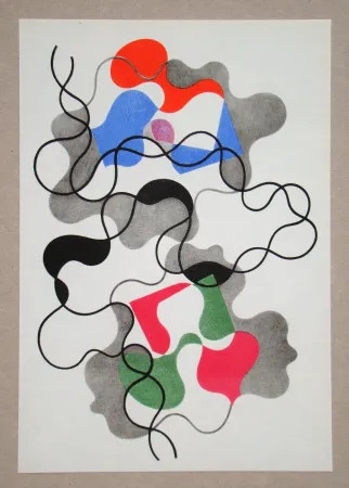 Rotocalcografia Taeuber-Arp - Lignes d'été, 1942