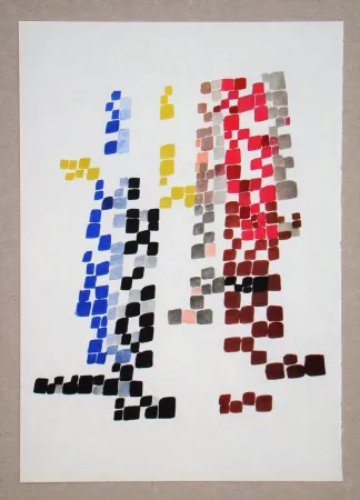 Rotocalcografia Taeuber-Arp - Taches quadrangulaires, 1920