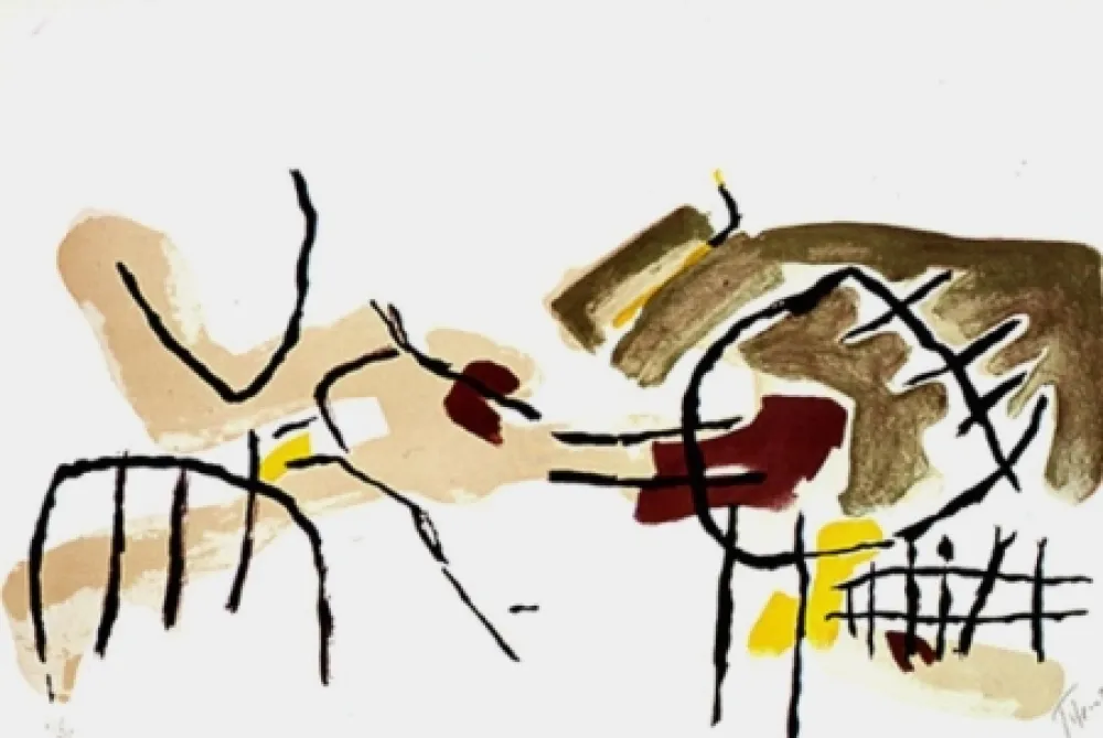 Litografia Tal Coat - ROCHERS