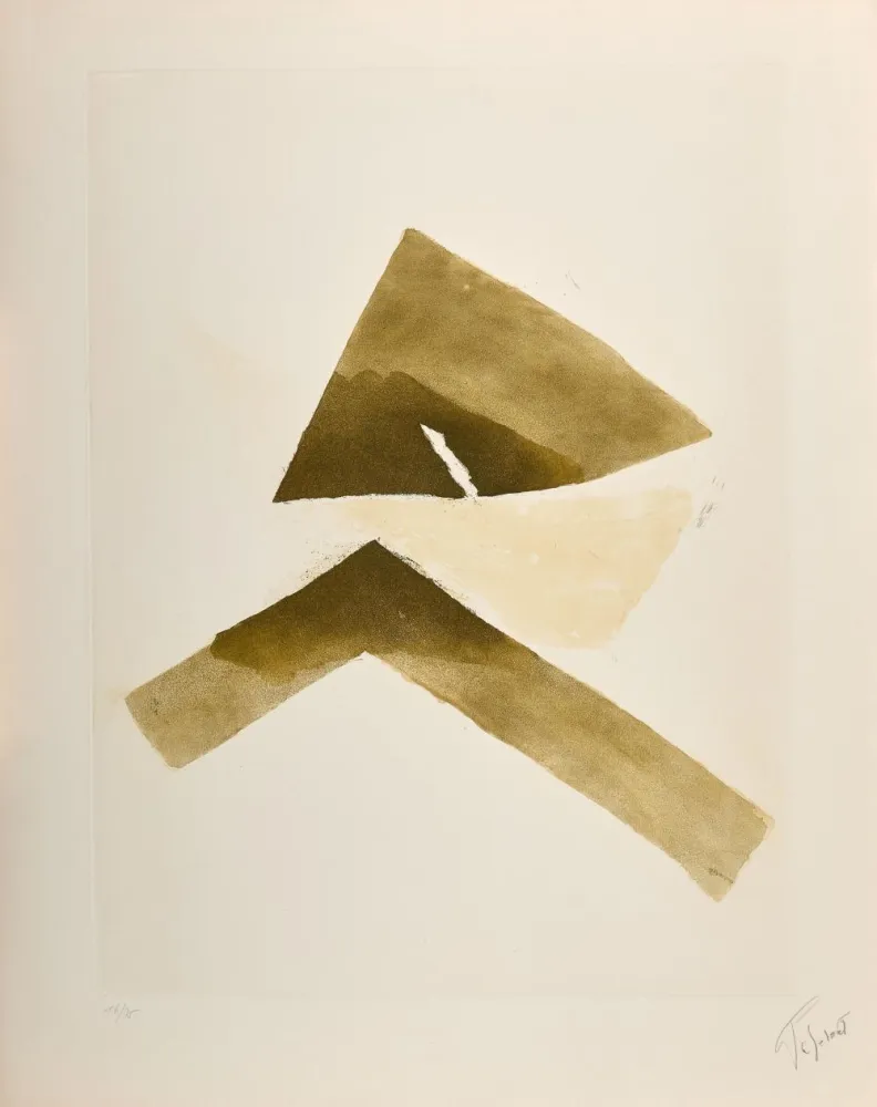 Acquatinta Tal Coat - Se rejoignant. 1980