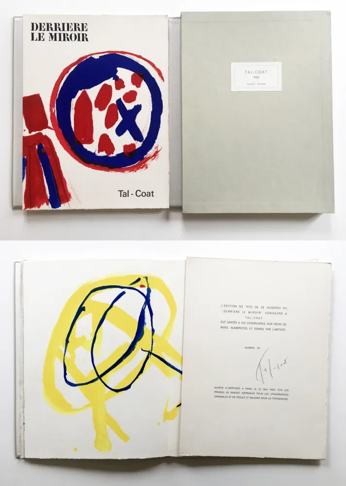 Libro Illustrato Tal Coat - TAL COAT. DERRIÈRE LE MIROIR N° 131. Mai 1962. TIRAGE DE LUXE SIGNÉ.