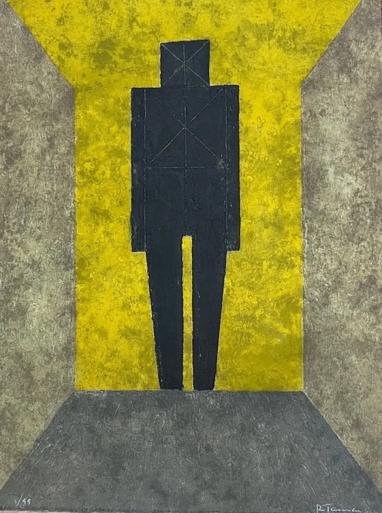 Acquaforte Tamayo - Figura en negro