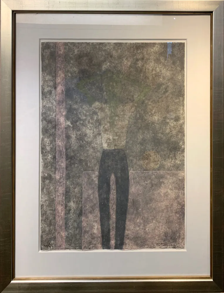 Incisione Tamayo - Hombre con brazos sobre la cabeza