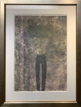 Incisione Tamayo - Hombre con brazos sobre la cabeza