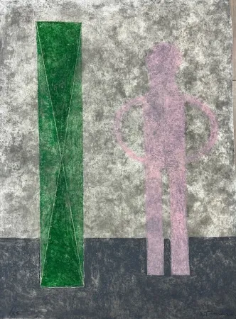 Acquaforte Tamayo - Hombre en rosa