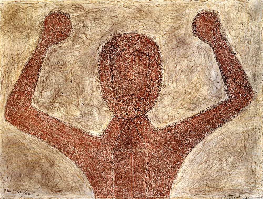 Incisione Tamayo - Hombre frente al cielo