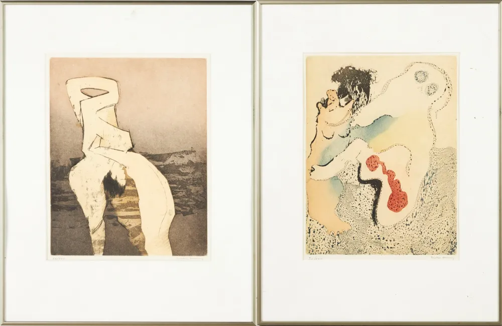 Acquaforte E Acquatinta Tanning - En chair et en or