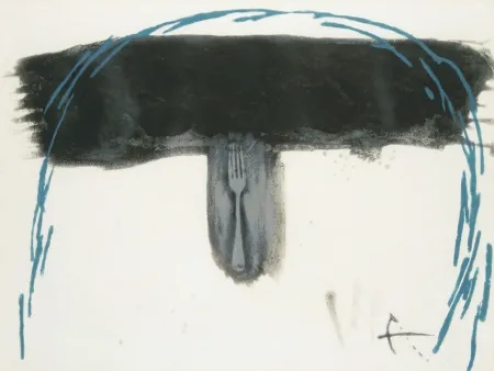 Acquaforte Tàpies - Arc blau (Blauer Bogen) 
