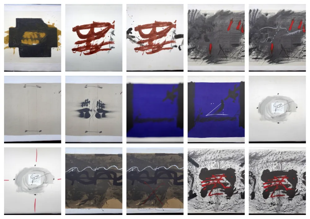 Litografia Tàpies - Artist Book Nocturn Matinal (with complet Portfolio)