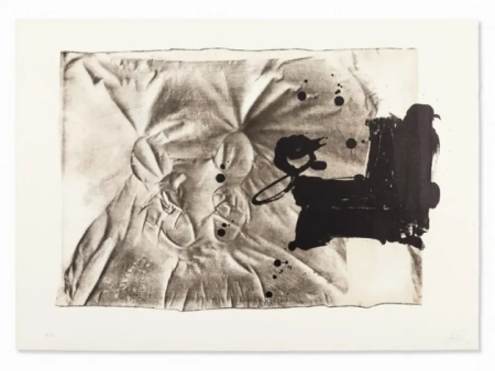 Litografia Tàpies - Chaussure sur chaise