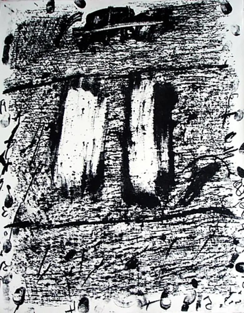 Litografia Tàpies - Círculo De Piedra 1