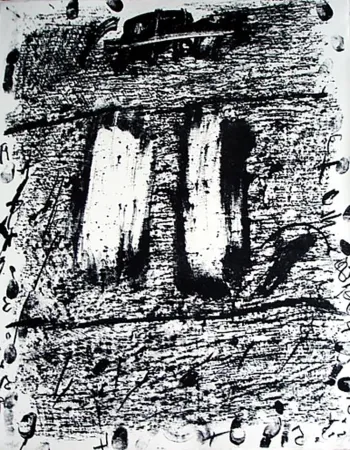 Litografia Tàpies - Círculo De Piedra 1