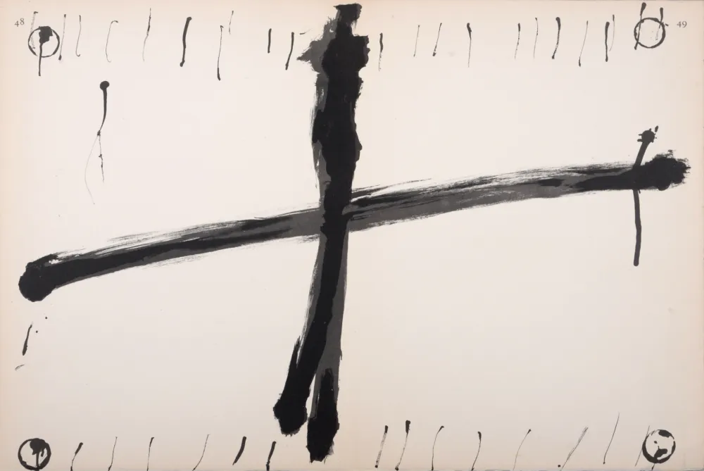 Litografia Tàpies - Composition, C. 1970
