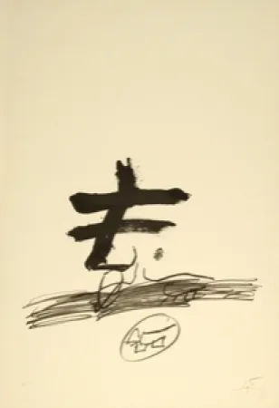 Litografia Tàpies - Dessin Biffè