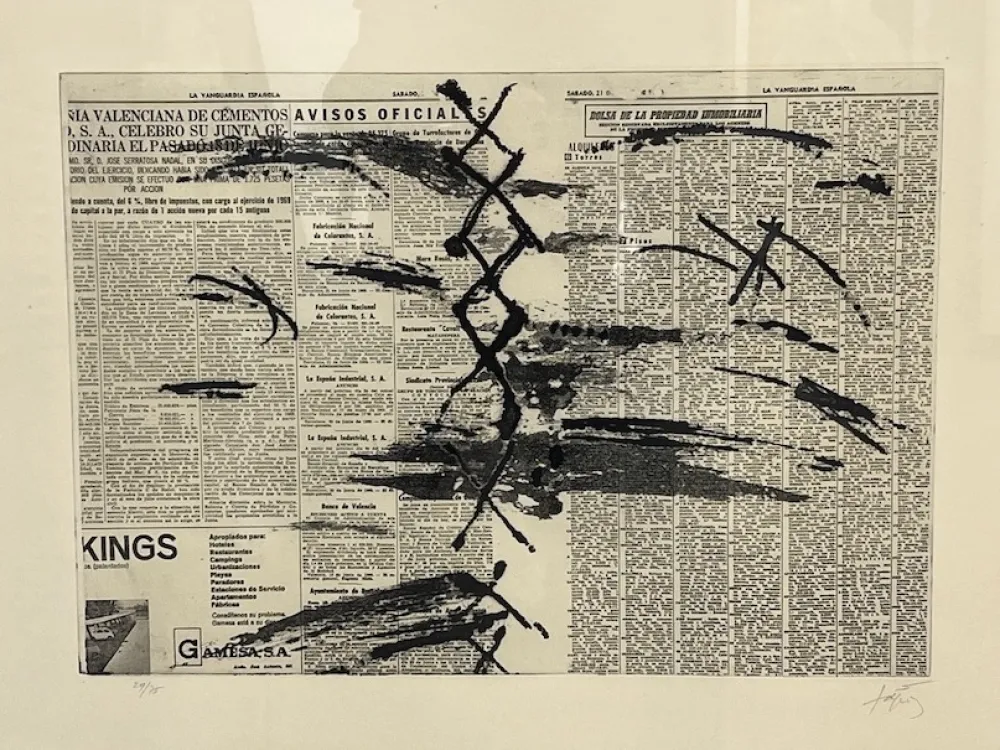 Acquaforte Tàpies - Diario en papel