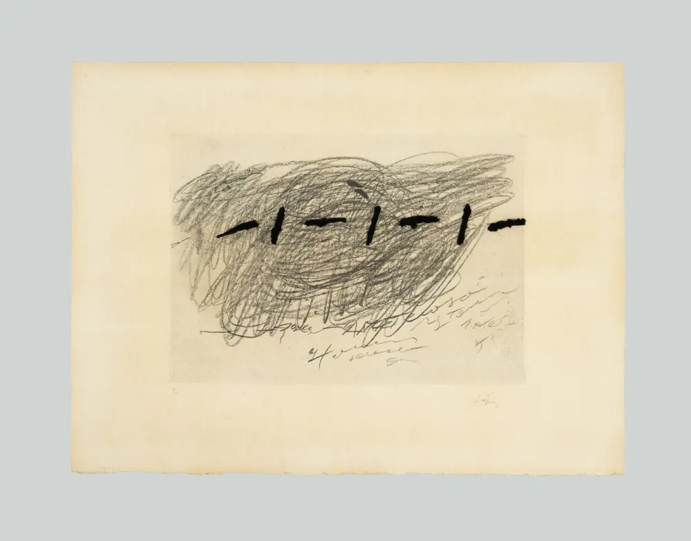 Incisione Tàpies - Écriture