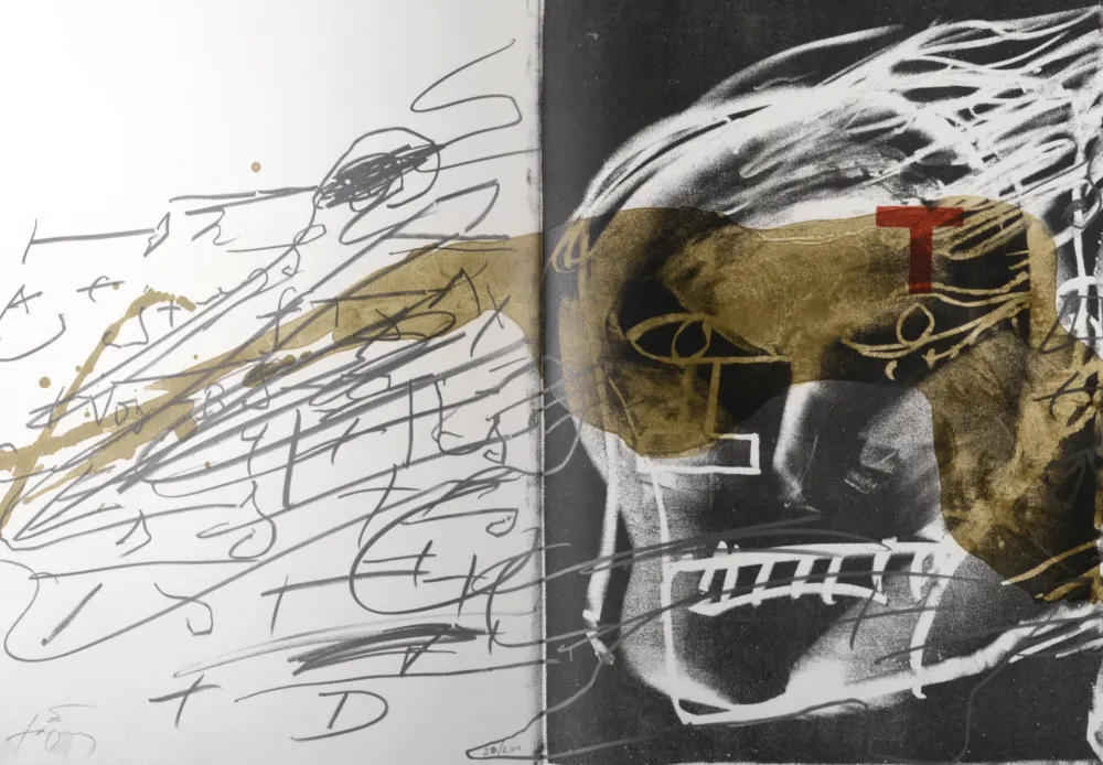 Litografia Tàpies - El Cráneo, 1987 - Hand-signed