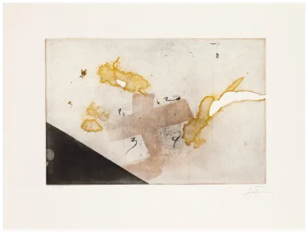 Incisione Tàpies - Equation Series Plate 3