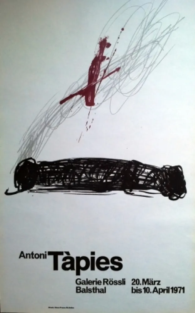 Manifesti Tàpies - GALERIE ROSSLI. 300 EJ. GALFETTI 247.