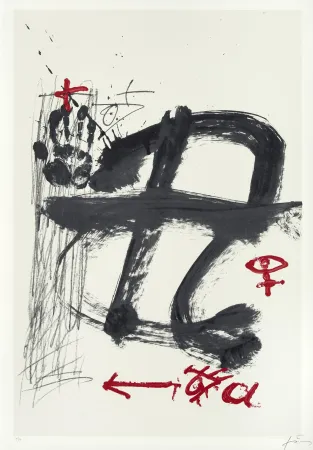 Serigrafia Tàpies - Inicials (AVL Zürich)