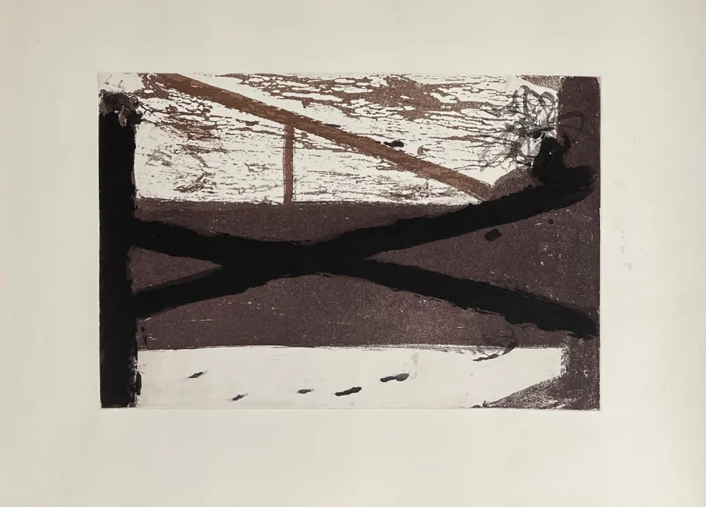 Incisione Tàpies - Le lit