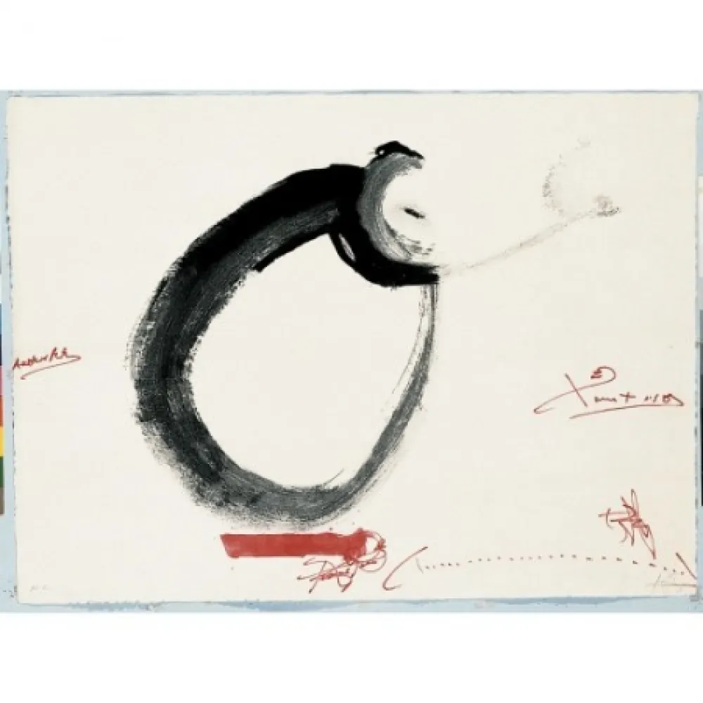 Incisione Tàpies - Lletra O