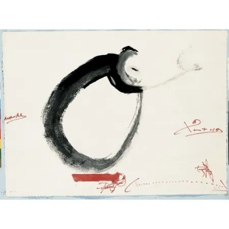 Incisione Tàpies - Lletra O