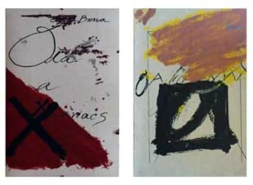 Libro Illustrato Tàpies - Oda a Lluis Maria Xirinacs