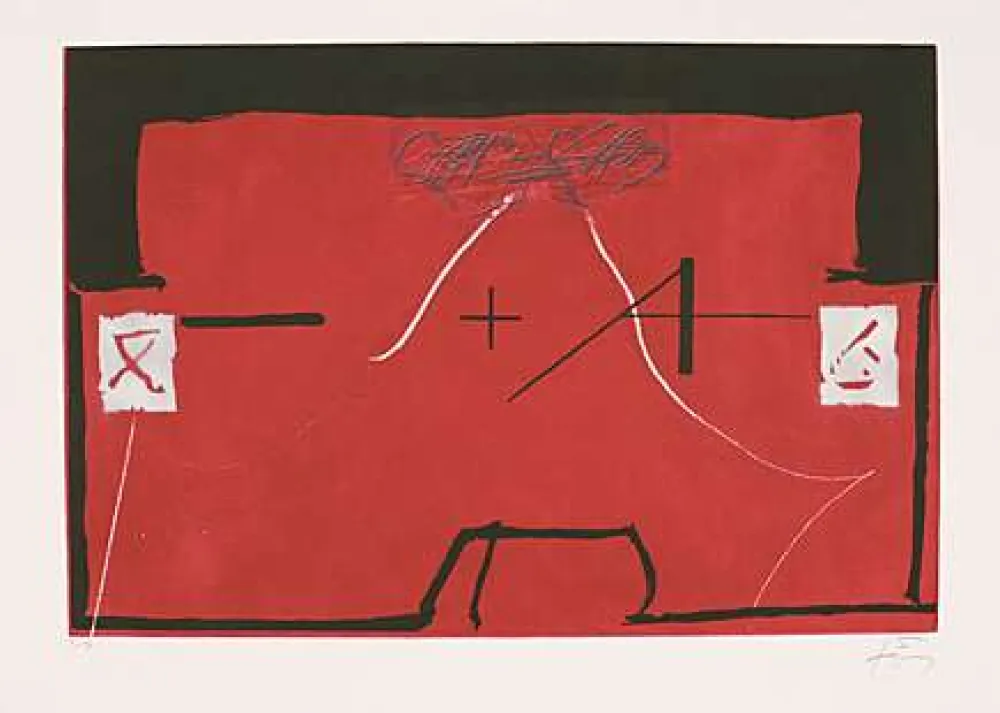Incisione Tàpies - Ohne Titel