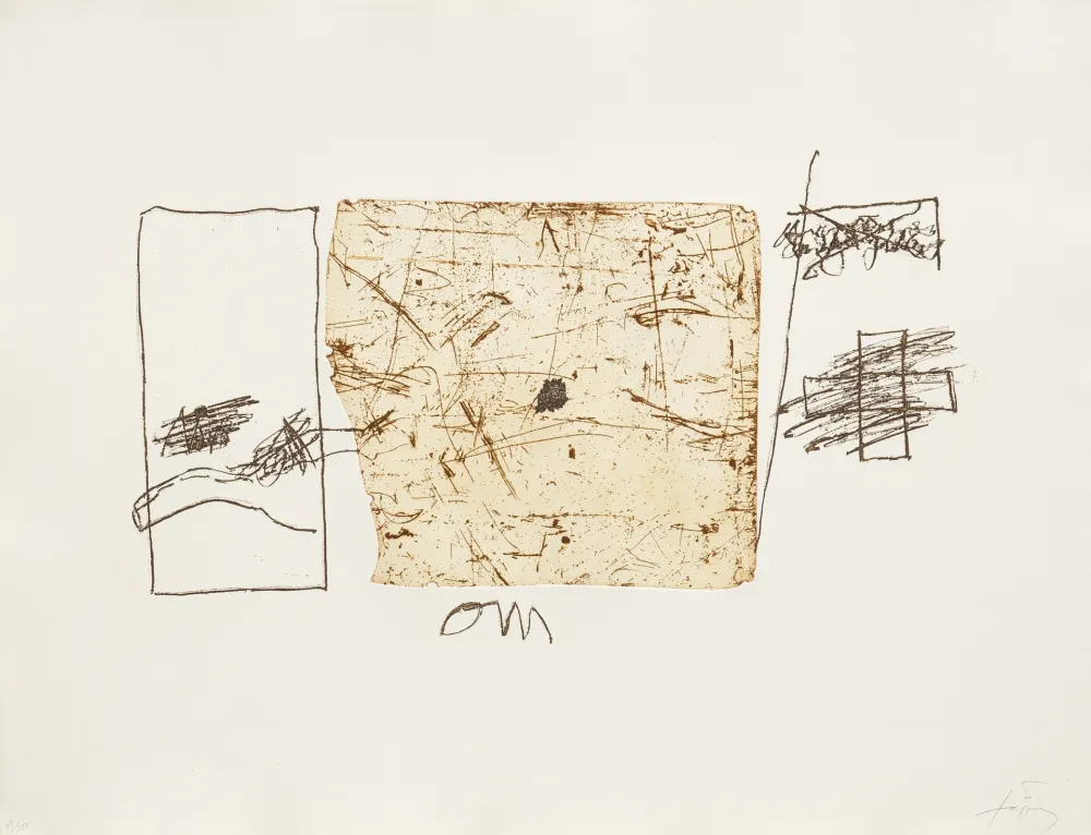 Incisione Tàpies - Om 