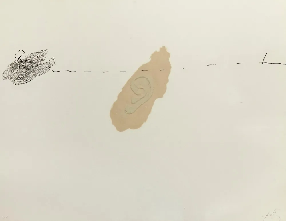 Incisione Tàpies - Orella
