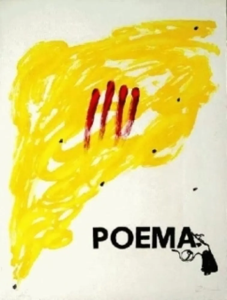 Litografia Tàpies - Poema