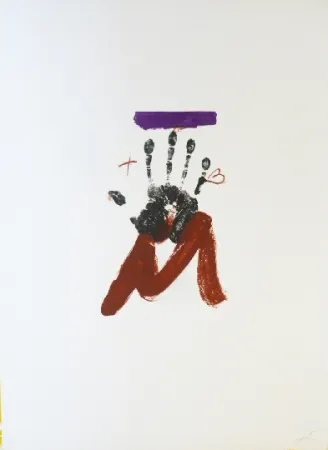 Litografia Tàpies - Poems 2