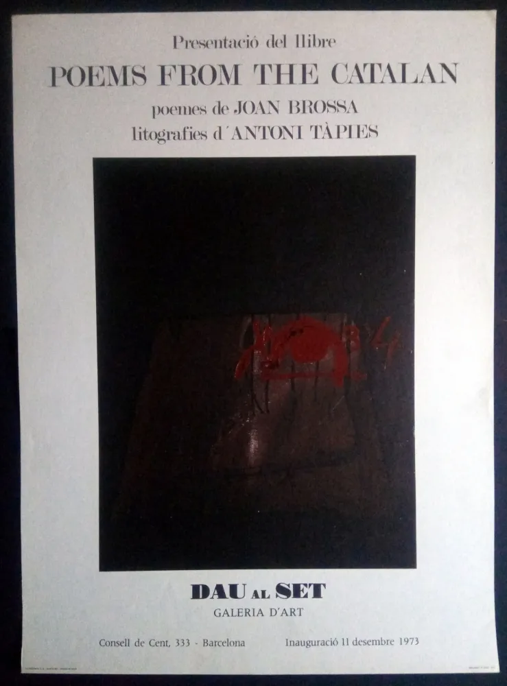 Manifesti Tàpies - Poems from the Catalan - Tàpies / Brossa 1973