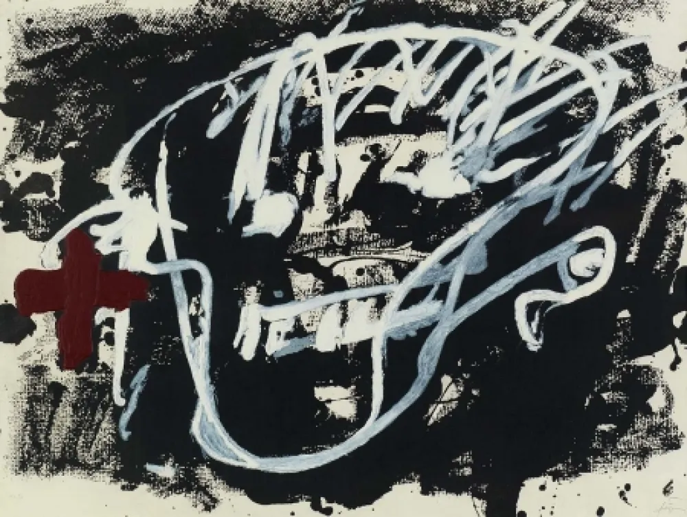 Acquaforte E Acquatinta Tàpies - Roig i negre 3