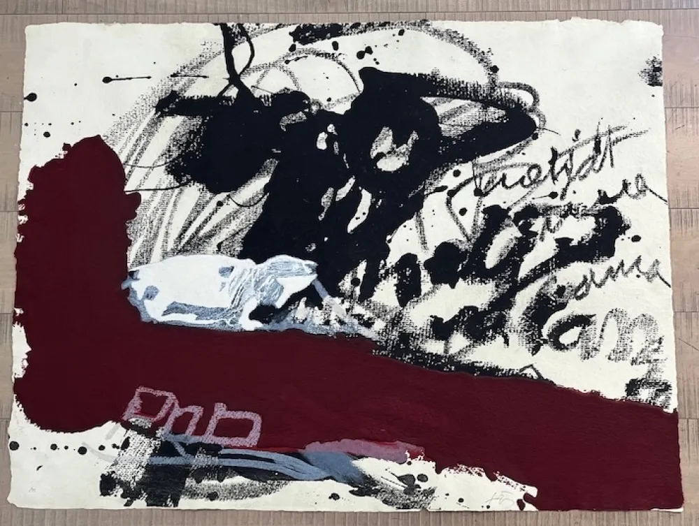 Acquaforte E Acquatinta Tàpies - Roig i negre 5