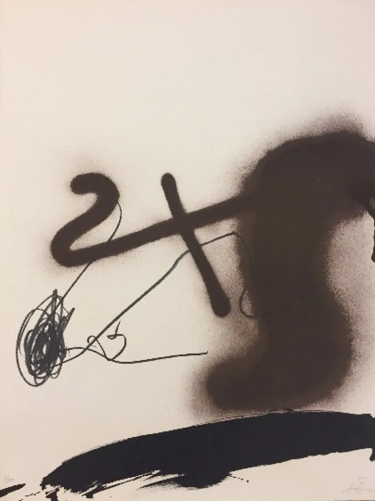 Litografia Tàpies - Sans titre 3