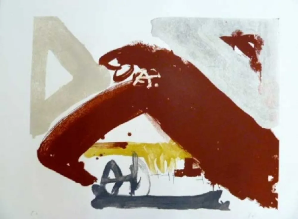 Litografia Tàpies - S/T