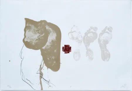 Litografia Tàpies - Suite 63 x 90 (No 9)