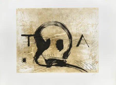 Incisione Tàpies - T.A. 