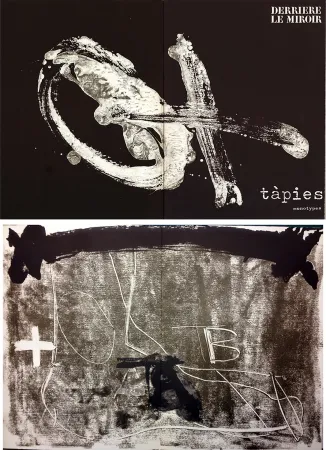 Libro Illustrato Tàpies - TÀPIES. Monotypes . Derrière le Miroir n° 210. Juin 1974