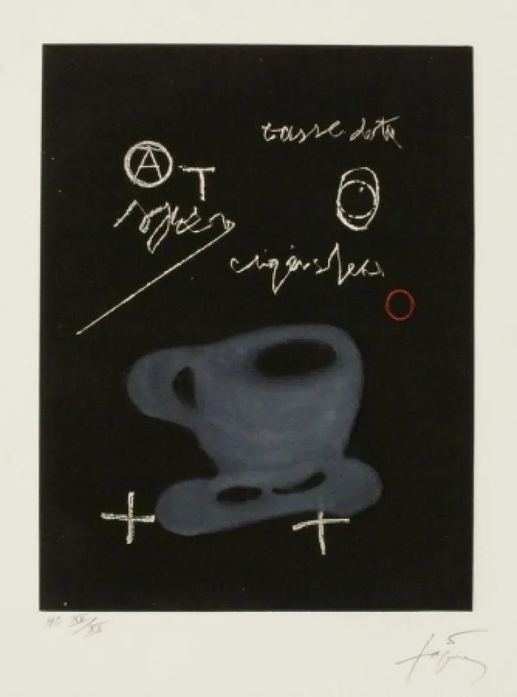 Incisione Tàpies - Tasse (Cup)