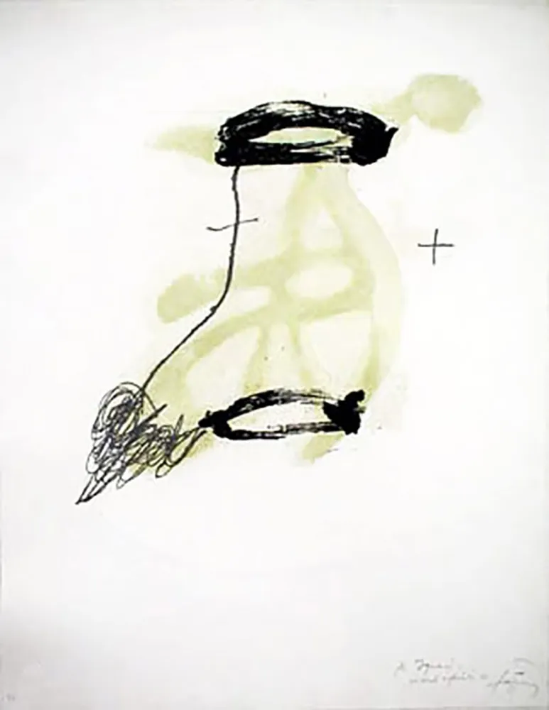 Incisione Tàpies - Un Fragment De Statue