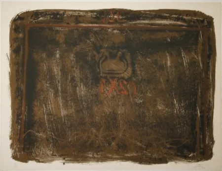 Litografia Tàpies - Untitled