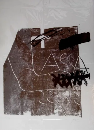 Litografia Tàpies - Untitled